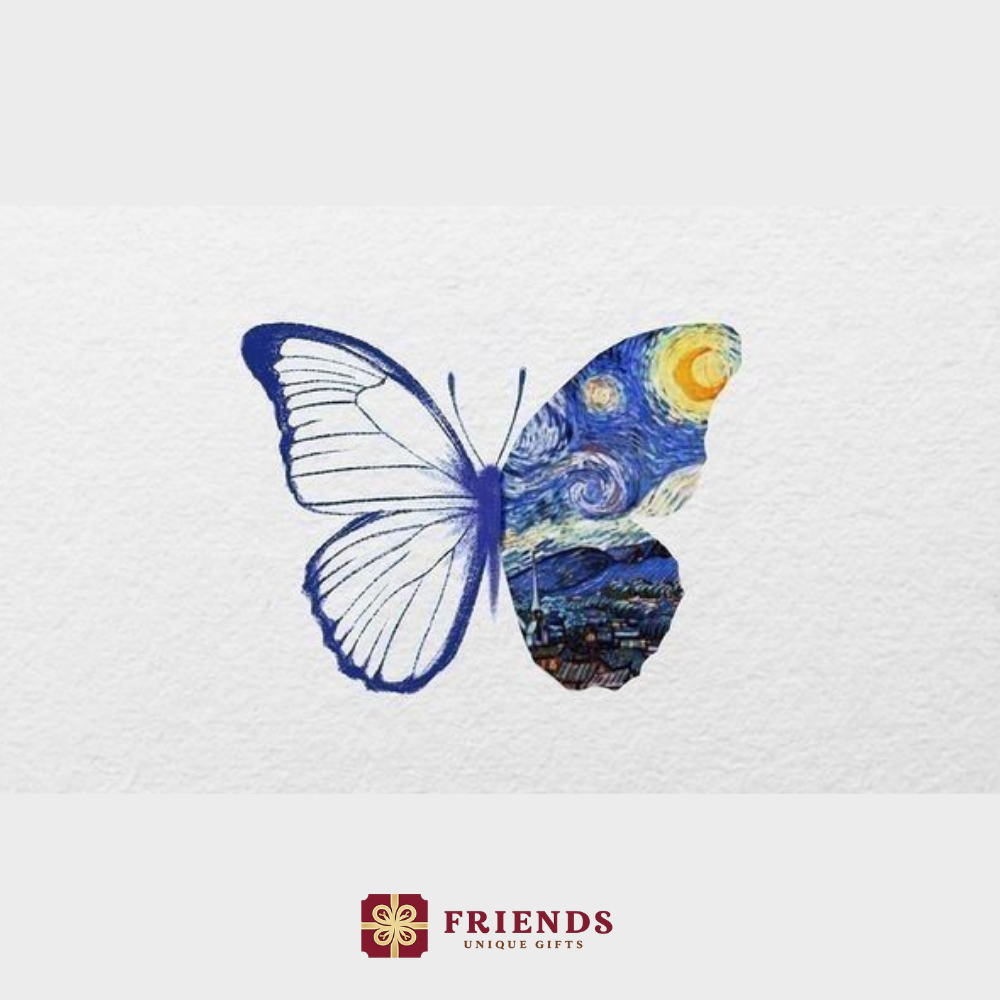 butterfly art sticker