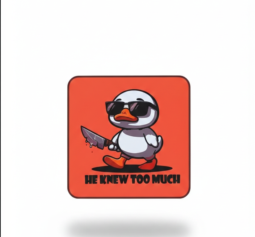 he knew too much coaster