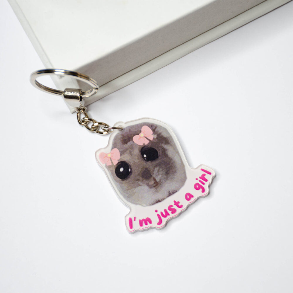 i mjustagirl acrylickeychain