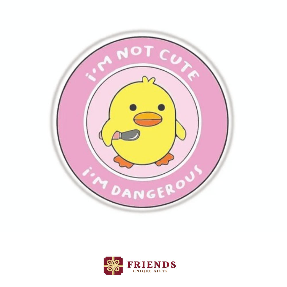 i'm not cute sticker