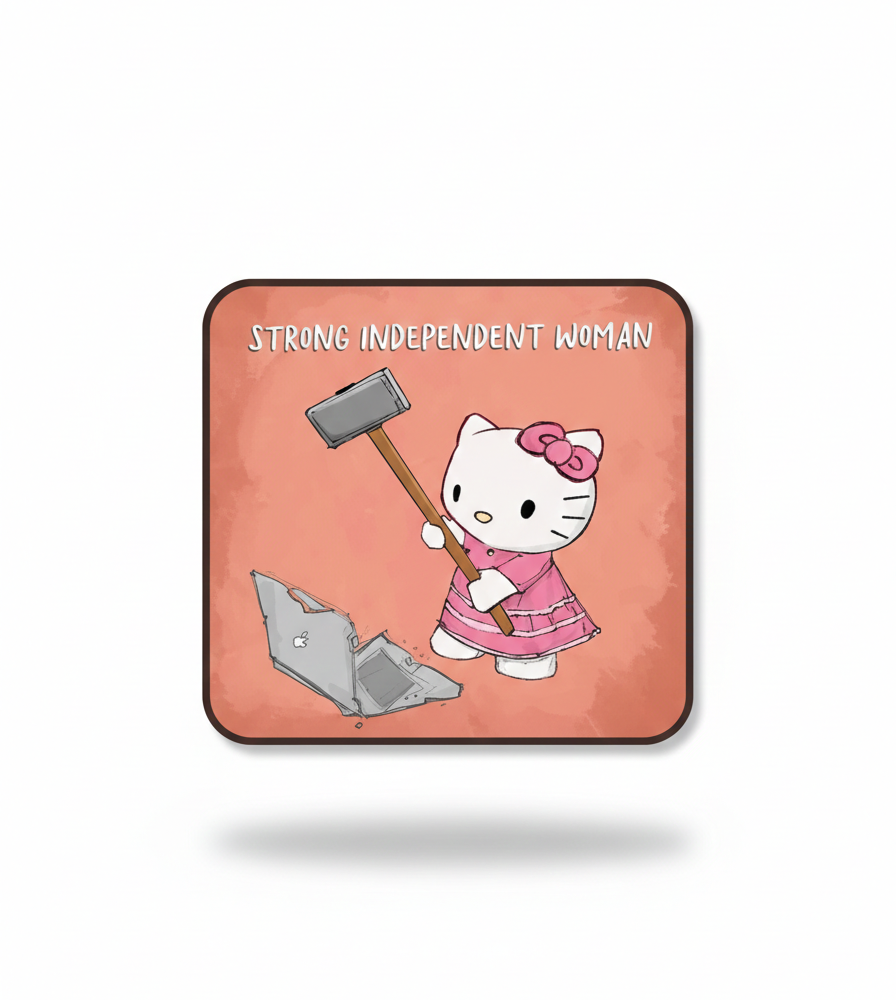 strong woman coaster