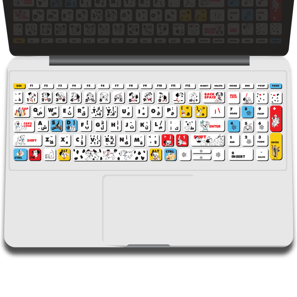 101 dalmatians keyboard sticker
