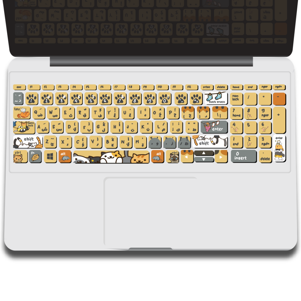 cats keyboard sticker