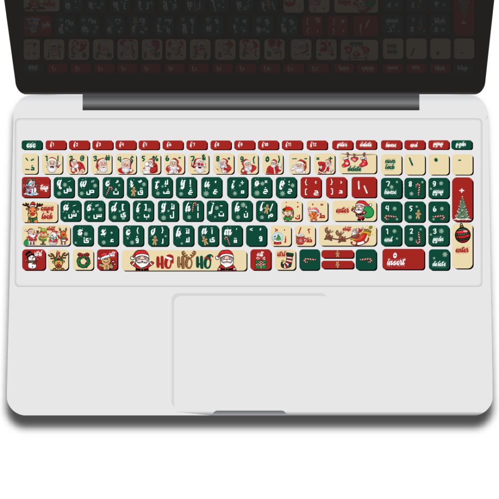 christmas keyboard sticker