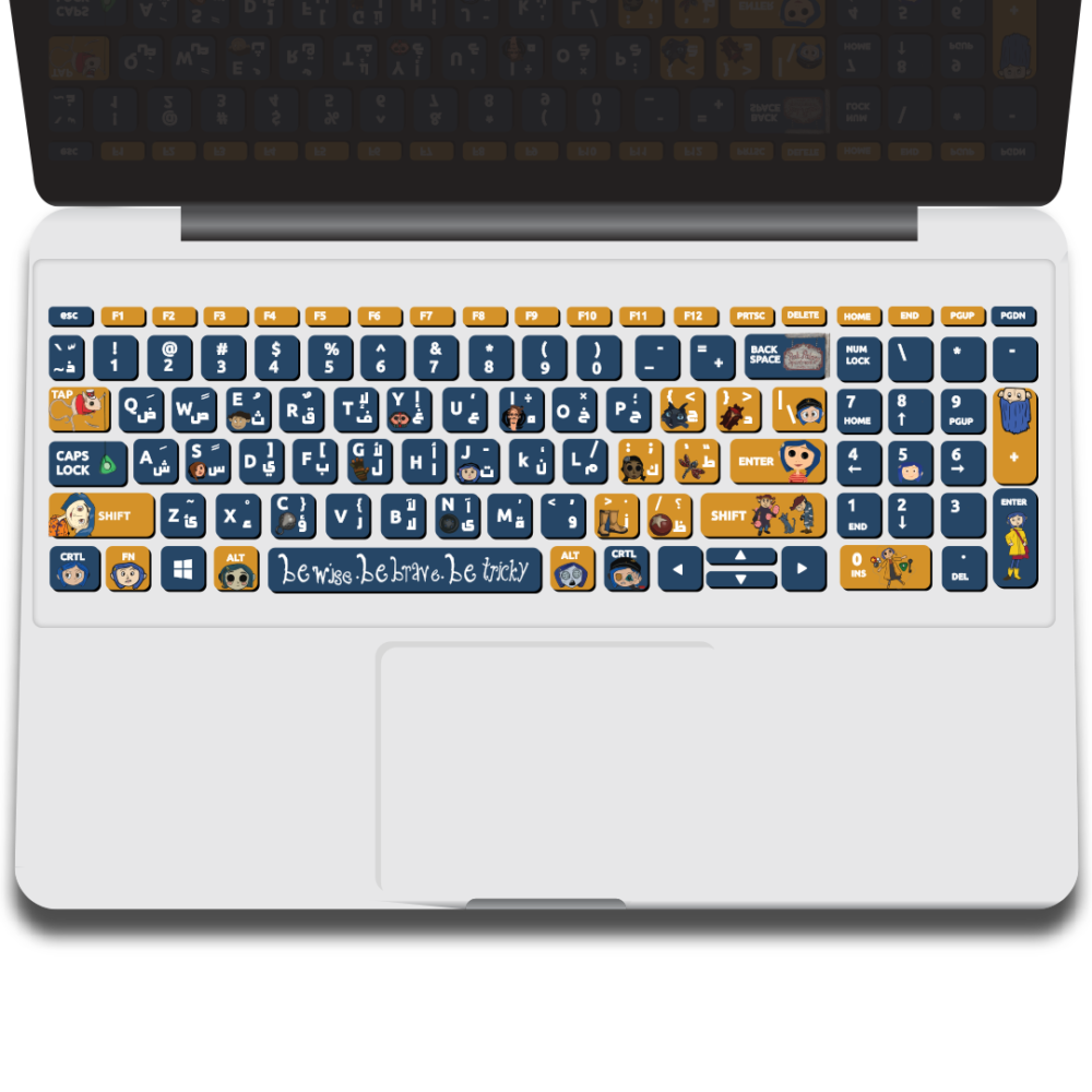 coraline keyboard sticker