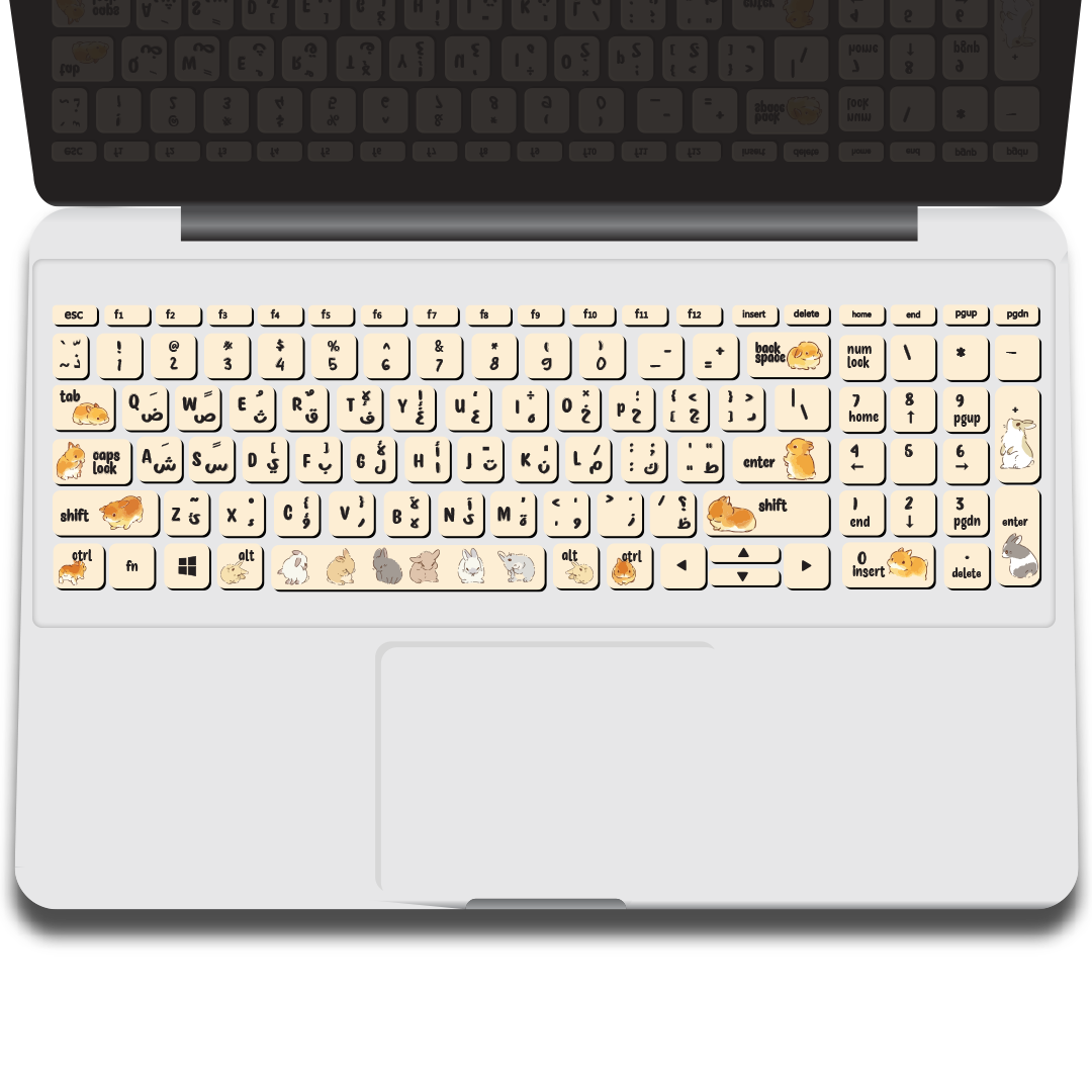 cute rabbits keyboard stickers cute rabbits keyboard stickers