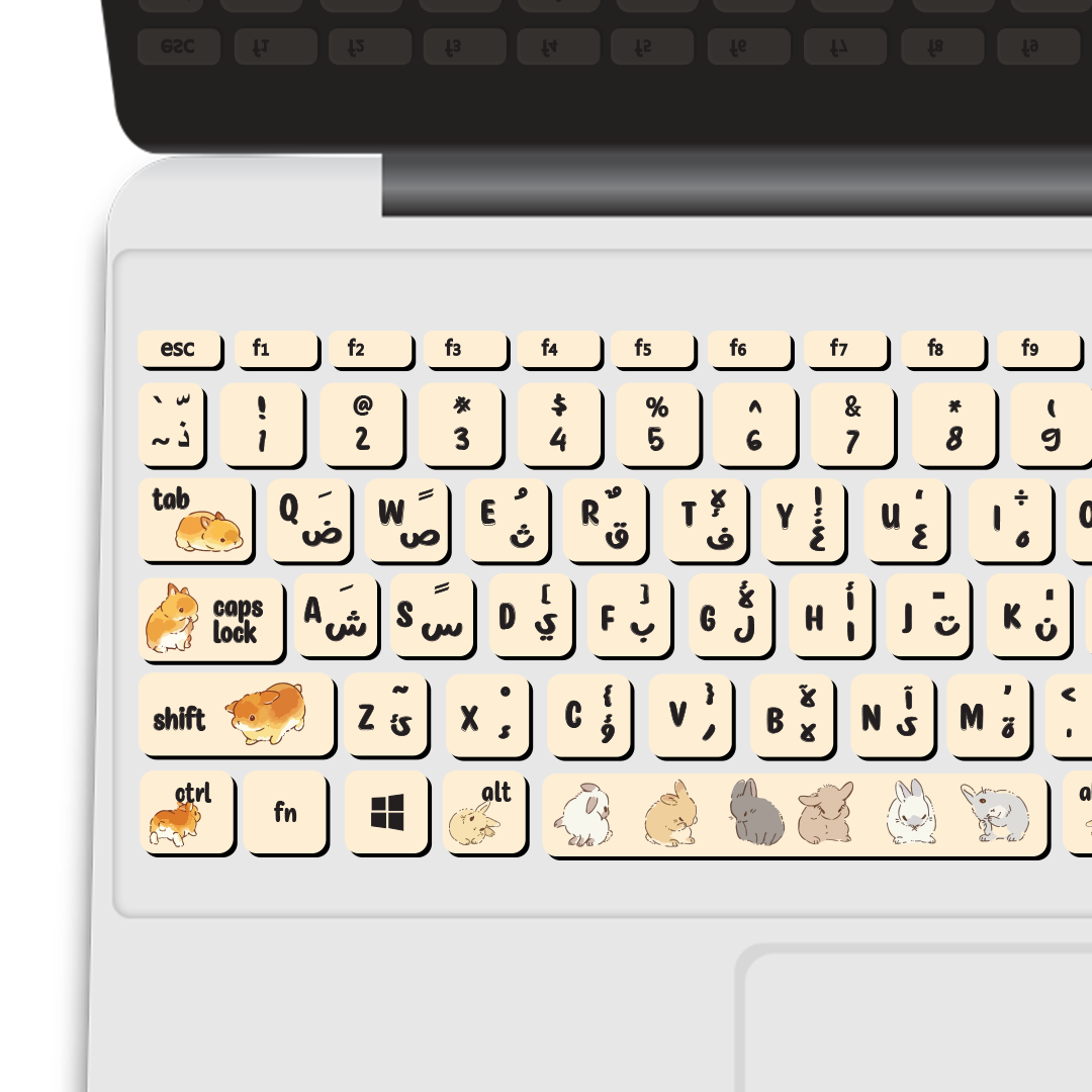 cute rabbits keyboard stickers2 cute rabbits keyboard stickers2