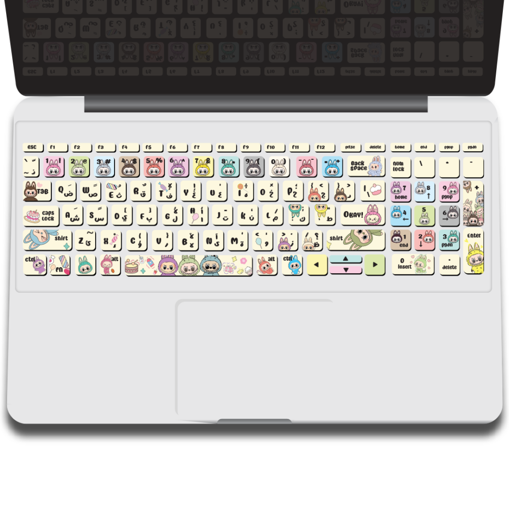 labubu keyboard sticker