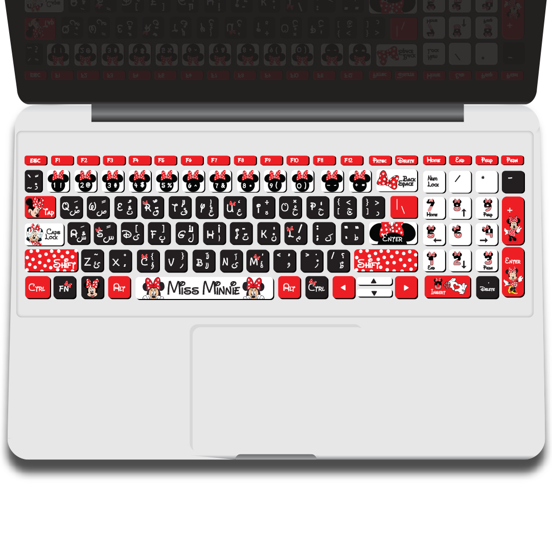 minnie mouse keyboard sticker minnie mouse keyboard sticker