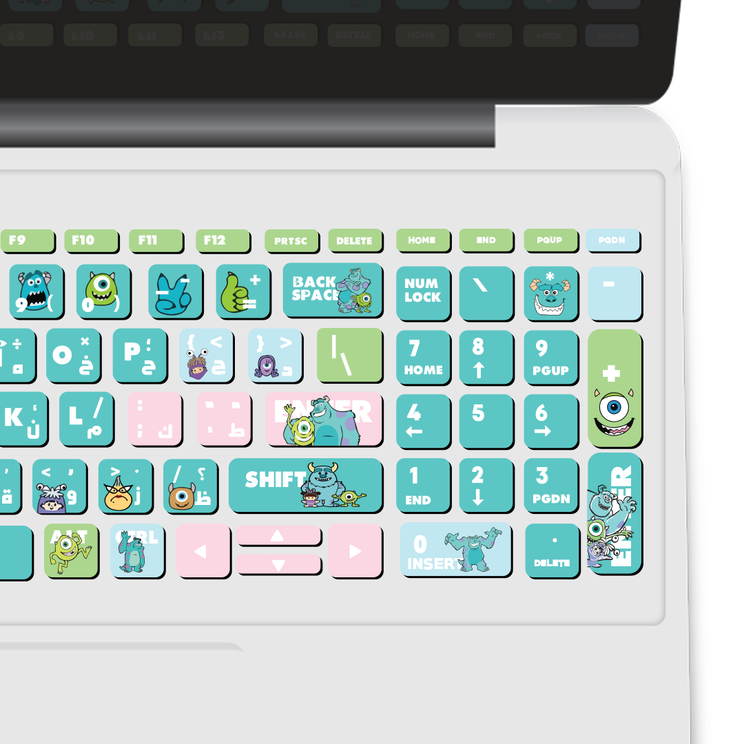 monsters keyboard sticker1 monsters keyboard sticker1