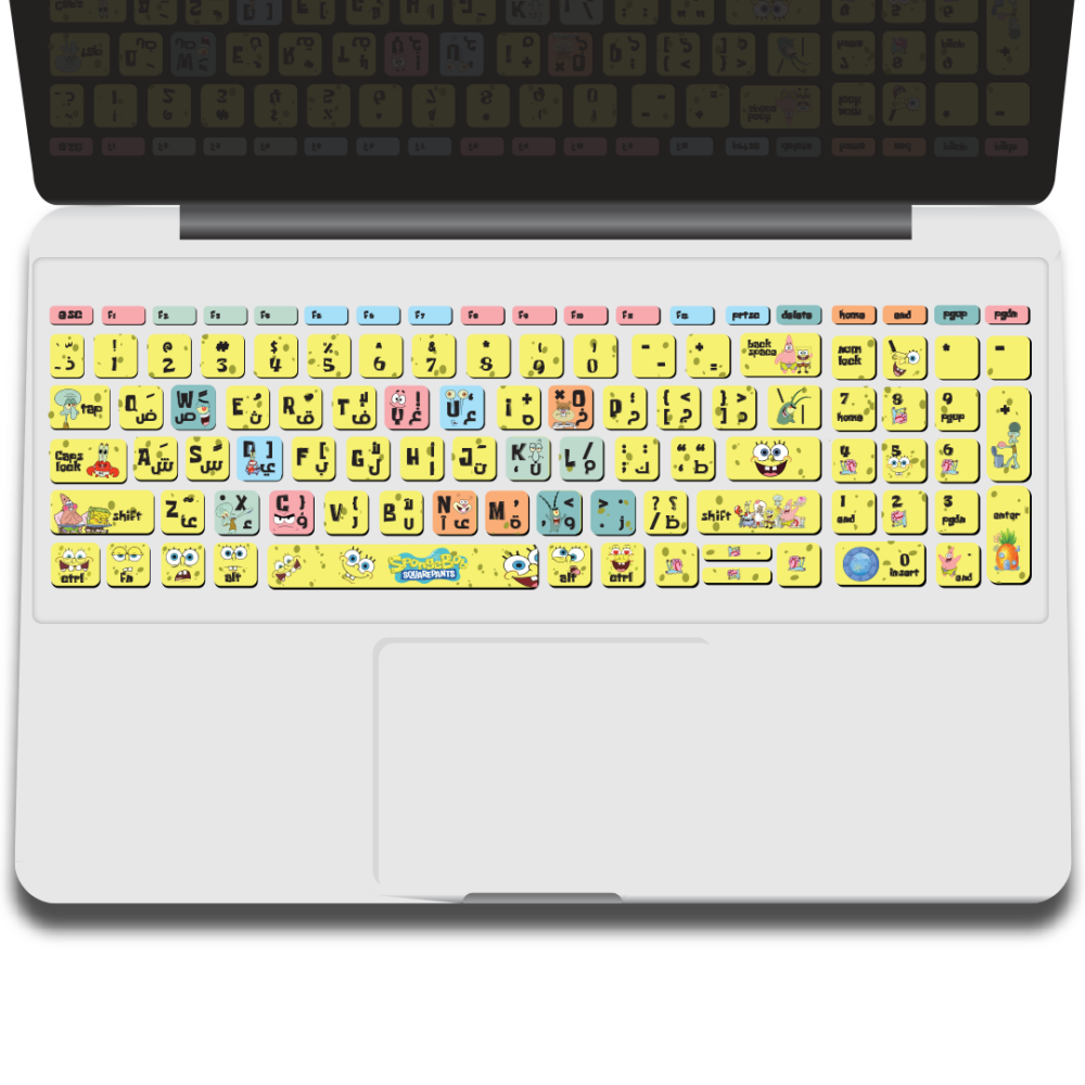 spongebob keyboard sticker