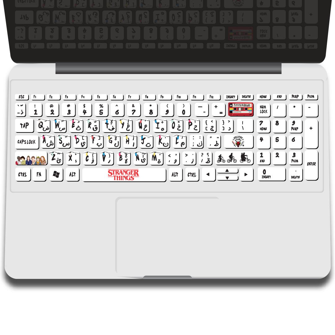 stranger things keyboard sticker stranger things keyboard sticker