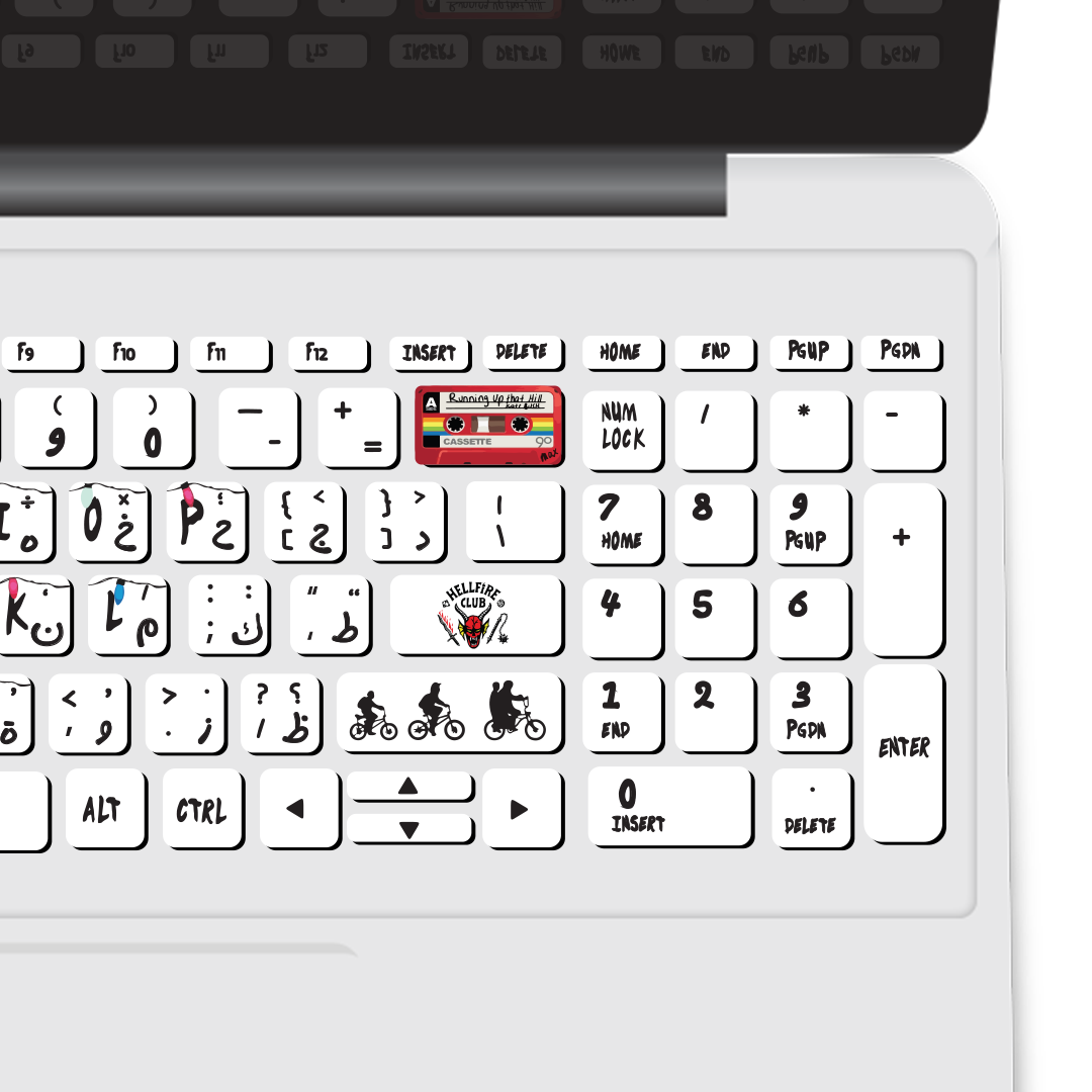 stranger things keyboard sticker1 stranger things keyboard sticker1