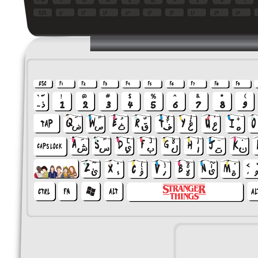 stranger things keyboard sticker2 stranger things keyboard sticker2