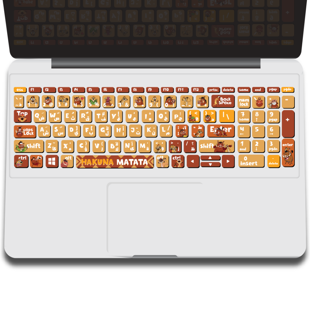 Home timon & pumbaa keyboard sticker
