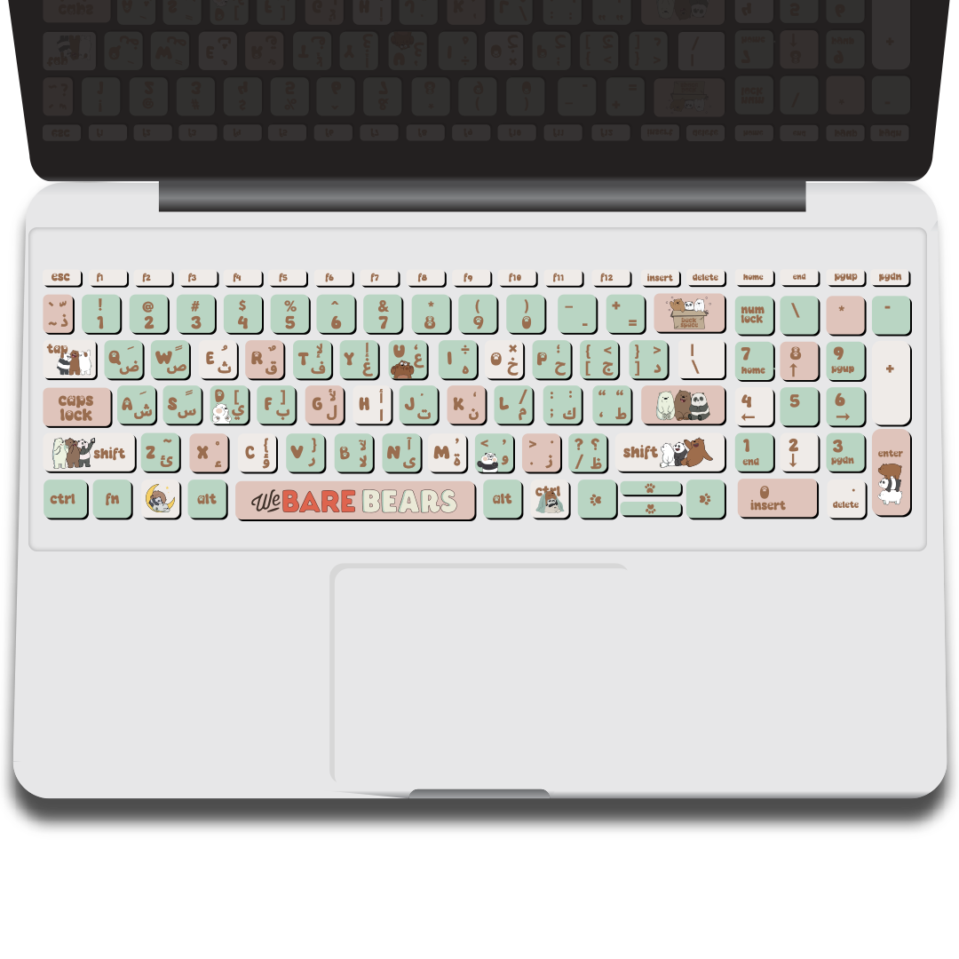 we bare bears keyboard sticker we bare bears keyboard sticker