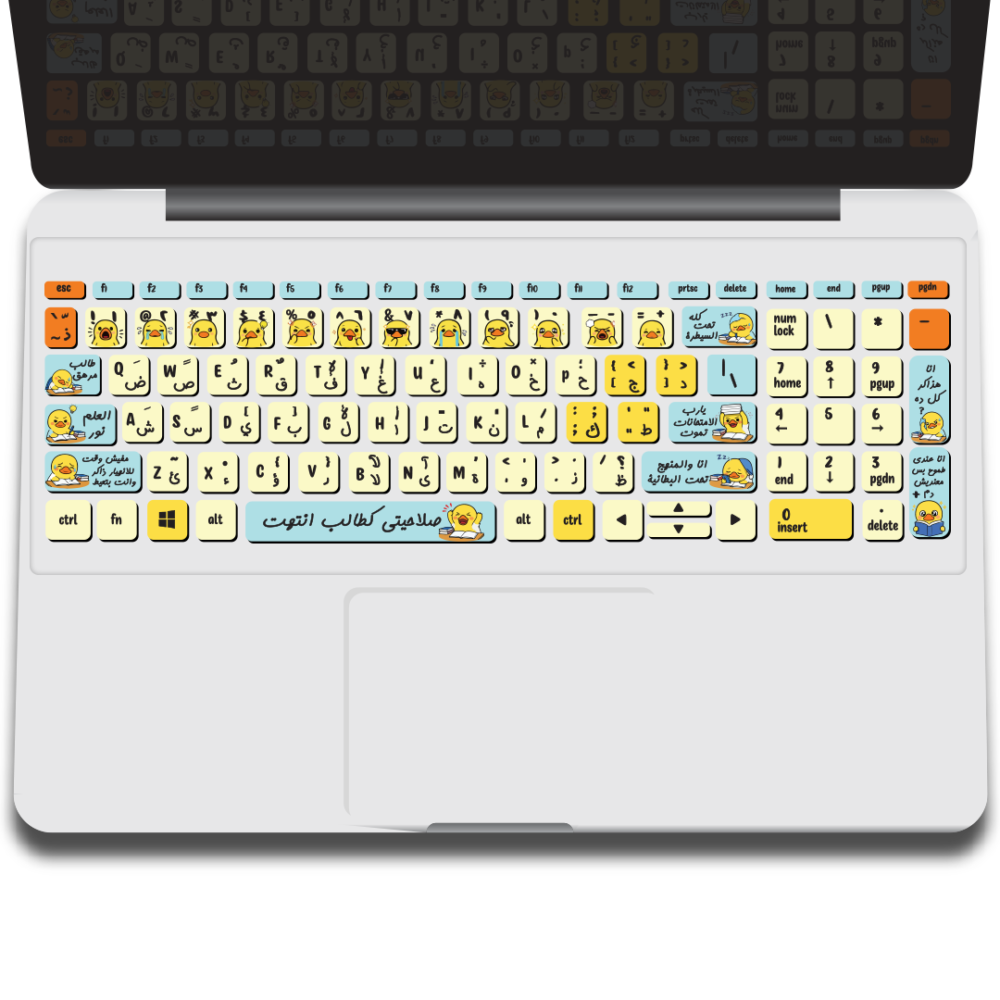 student duck keyboard sticker