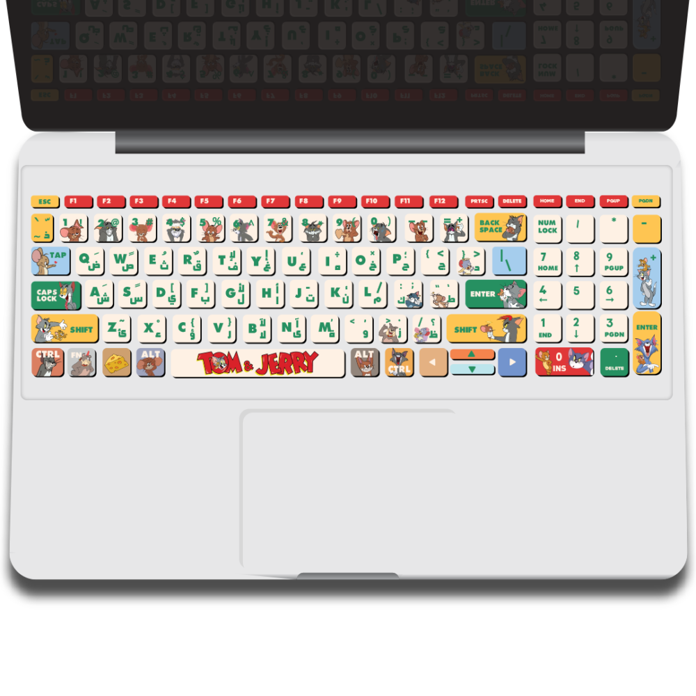 tom and jerry keyboard sticker